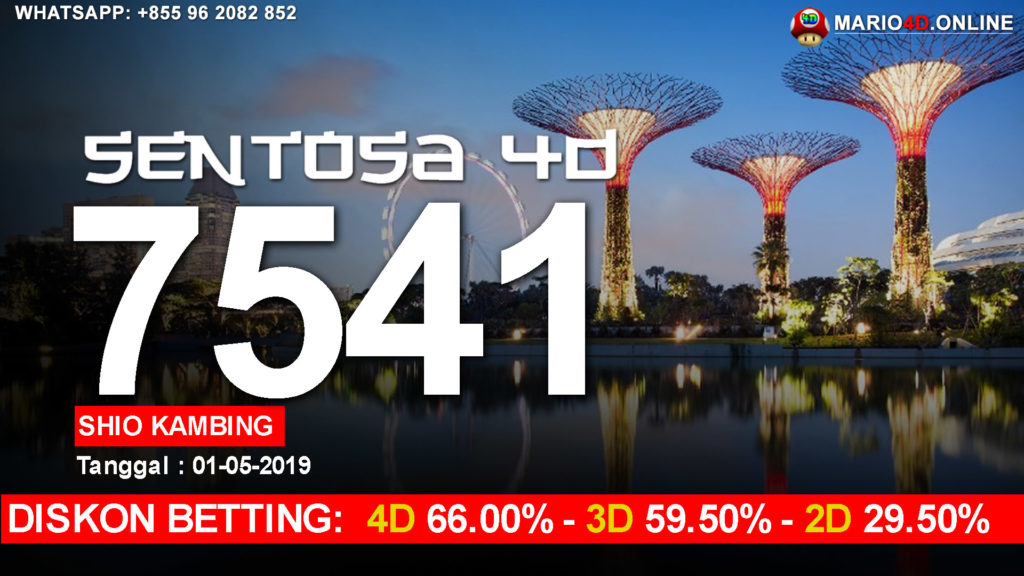 RESULT SENTOSA 4D 01 MEI 2019