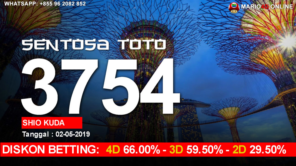 RESULT SENTOSA TOTO 02 MEI 2019