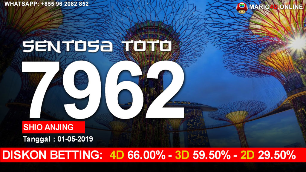 RESULT SENTOSA TOTO 01 MEI 2019