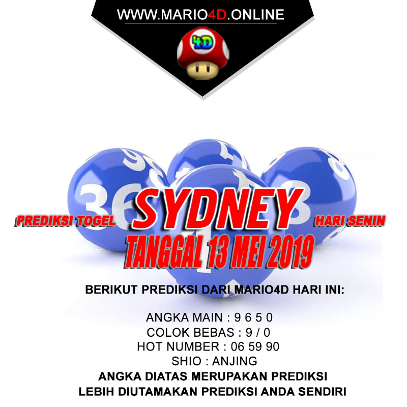 PREDIKSI SYDNEY POOLS 13 MEI