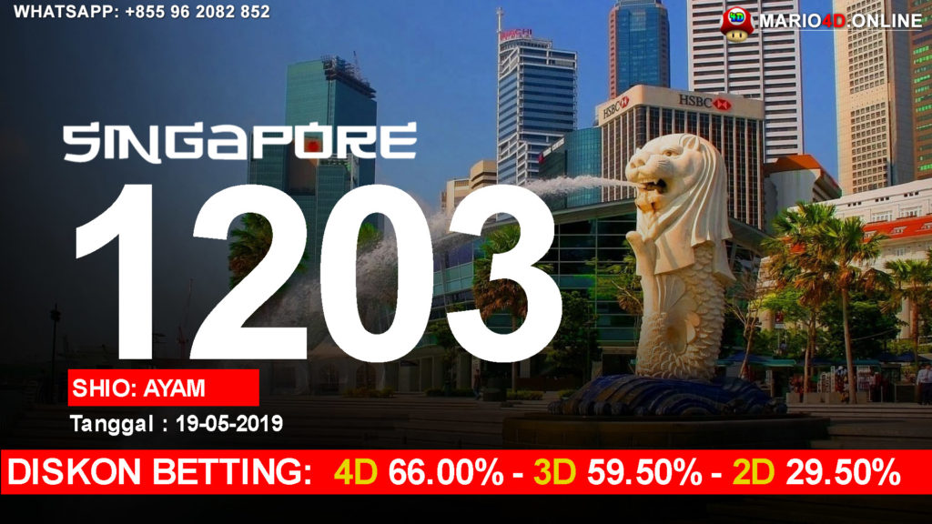 Result Singapore Pools 19 Mei 2019