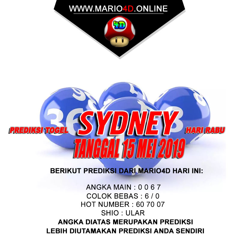 PREDIKSI SYDNEY POOLS 15 MEI