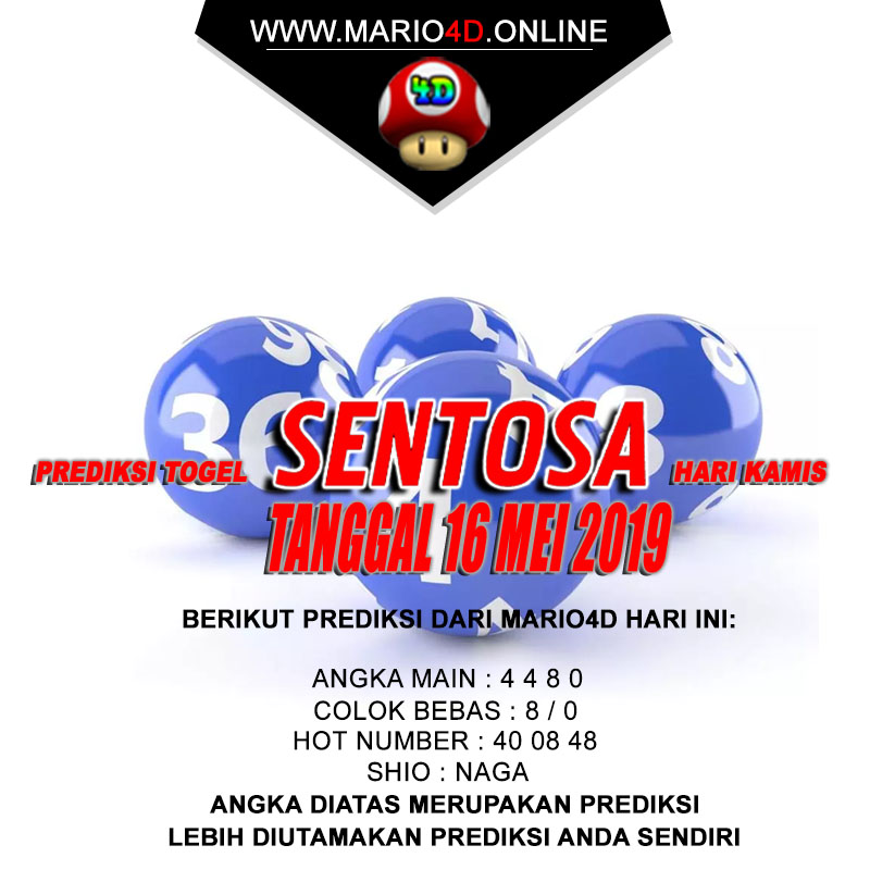 PREDIKSI SENTOSA POOLS 16 MEI