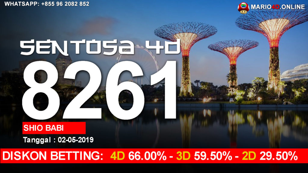 RESULT SENTOSA 4D 02 MEI 2019