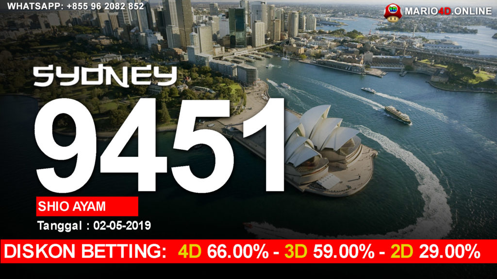 RESULT SYDNEY POOLS 02 MEI 2019