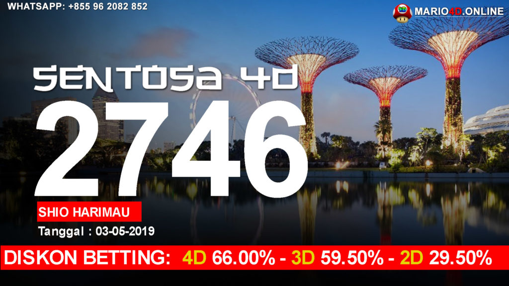 RESULT SENTOSA 4D 03 MEI 2019