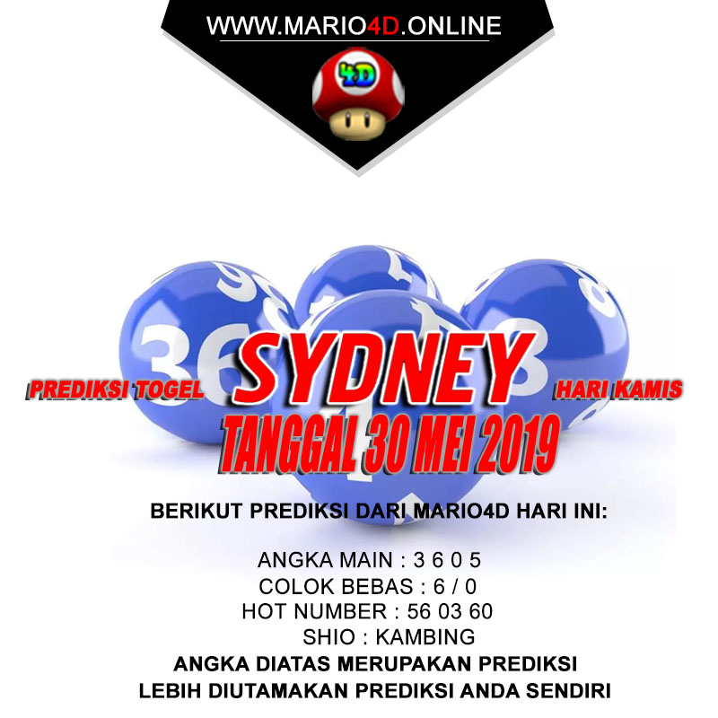 PREDIKSI SYDNEY POOLS 30 MEI