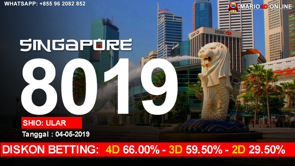 RESULT SINGAPURA POOLS 04 MEI 2019