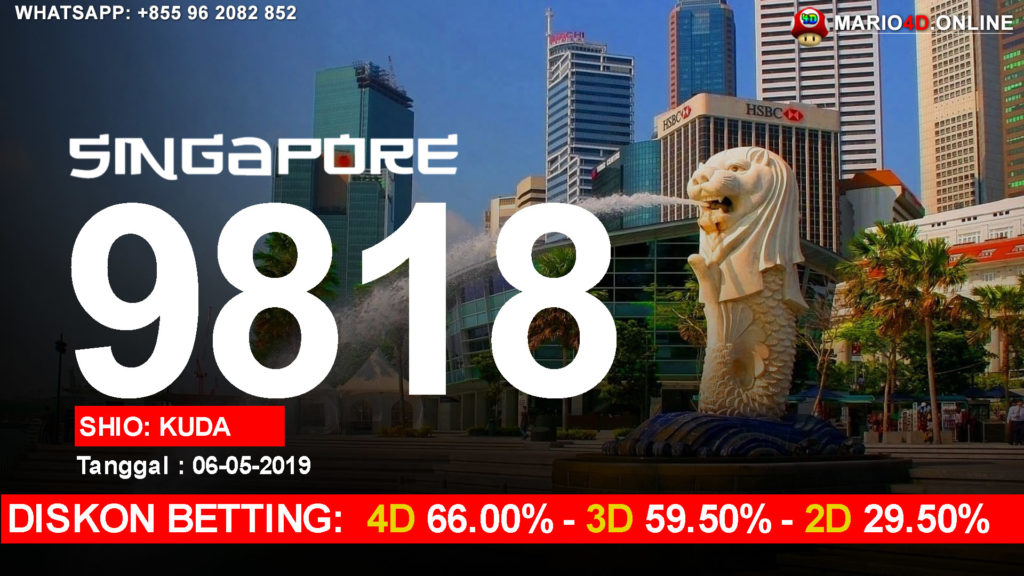 RESULT SINGAPURA POOLS 06 MEI 2019