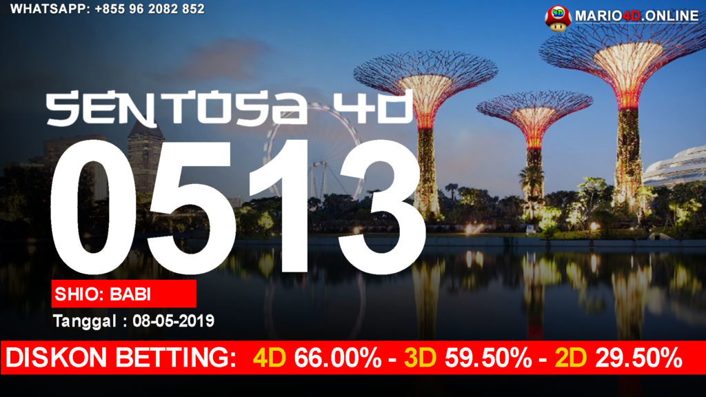 RESULT SENTOSA 4D 08 MEI 2019