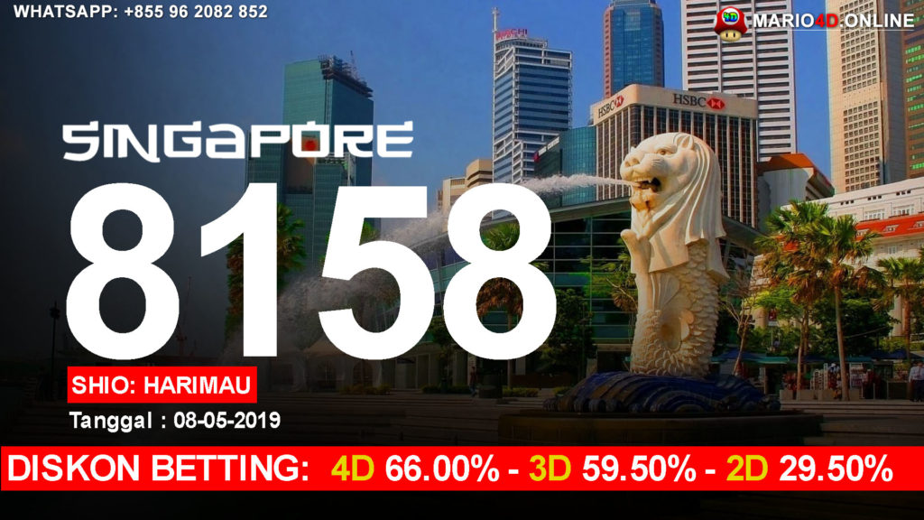 RESULT SINGAPURA POOLS 08 MEI 2019