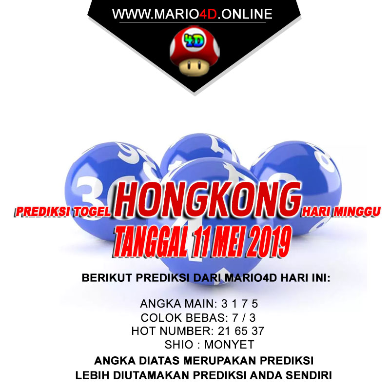 PREDIKSI HONGKONG POOLS  11 MEI 2019