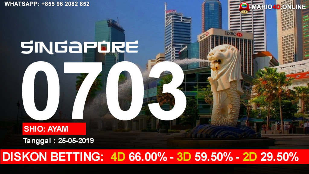 RESULT SINGAPORE POOLS 25 MEI 2019