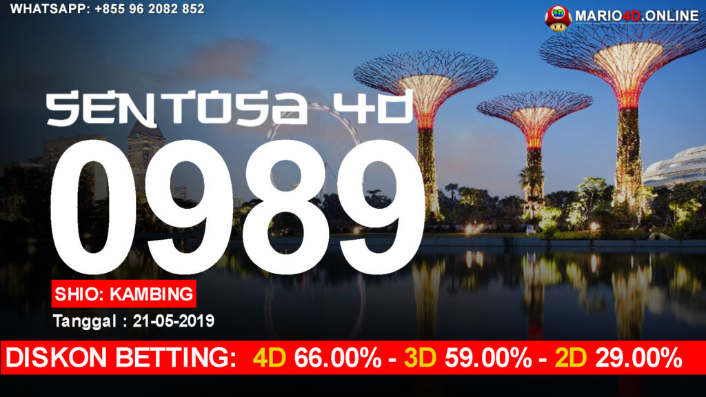 RESULT SENTOSA 21 MEI 2019