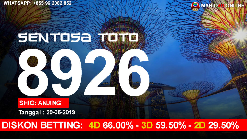 RESULT SENTOSA TOTO POOLS 29 MEI 2019