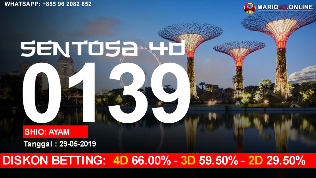 RESULT SENTOSA 29 MEI 2019