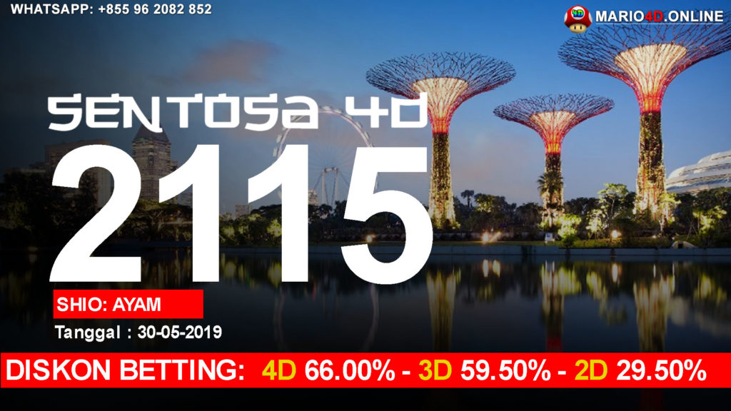 RESULT SENTOSA 4D 30 MEI 2019