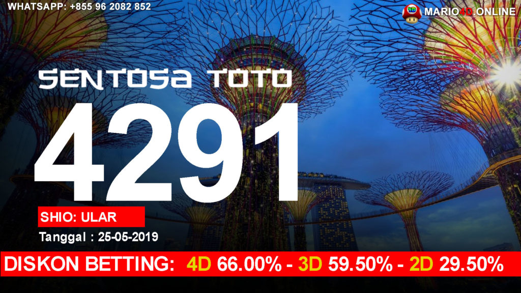 RESULT SENTOSA TOTO 25 MEI