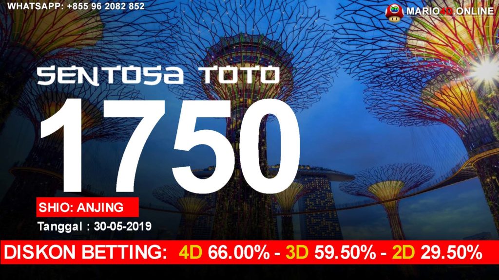 RESULT SENTOSA TOTO 30 MEI 2019