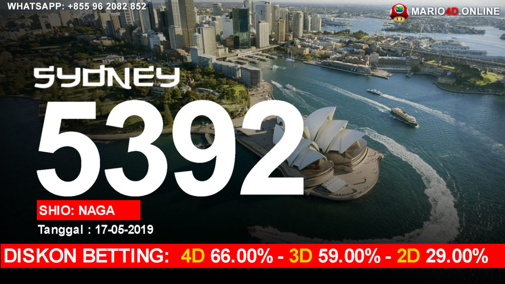 RESULT SYDNEY POOLS 21 MEI 2019