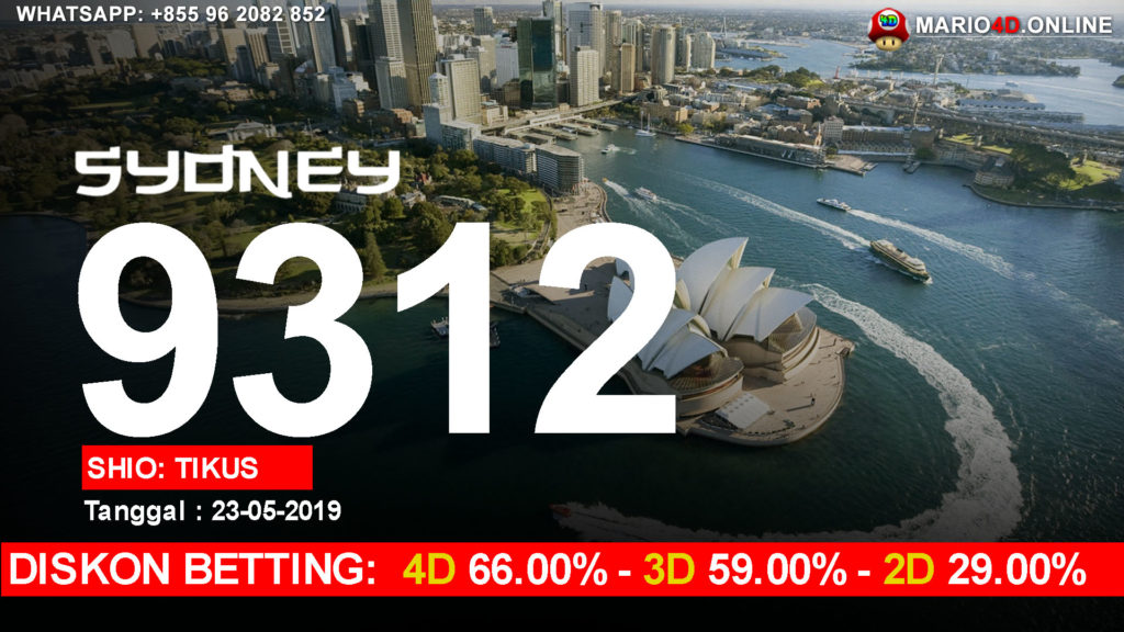 RESULT SYDNEY 23 MEI 2019