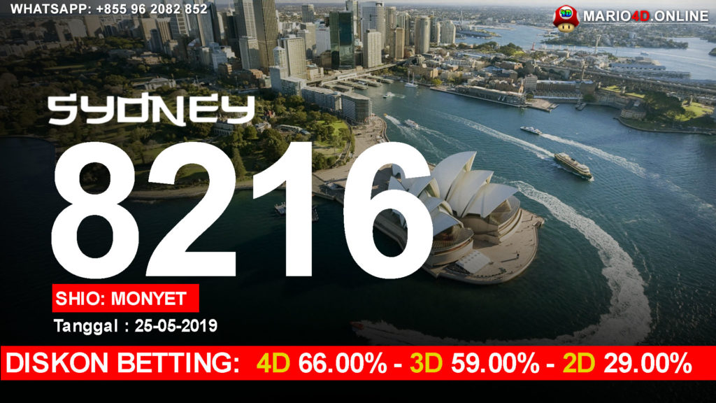 RESULT SYDNEY 25 MEI 2019