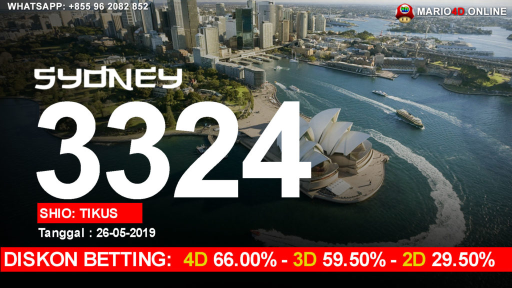 RESULT SYDNEY 26 MEI 2019