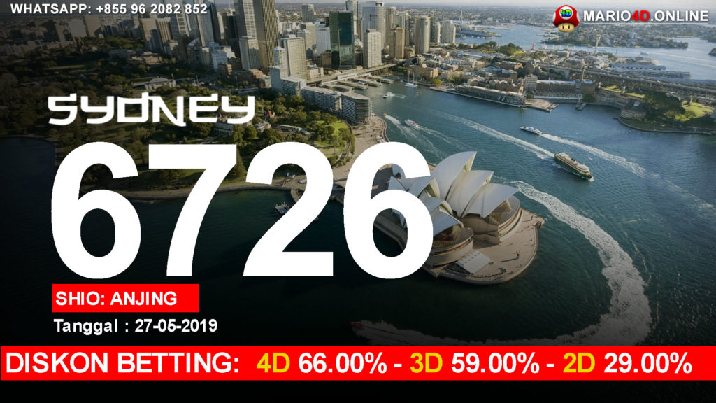 RESULT SYDNEY POOLS 27 MEI 2019