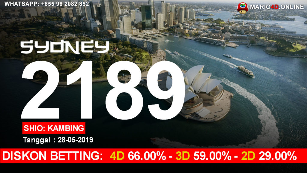 RESULT SYDNEY POOLS 28 MEI 2019