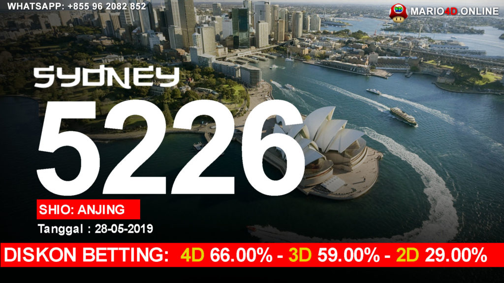 RESULT SYDNEY POOLS 31 MEI 2019