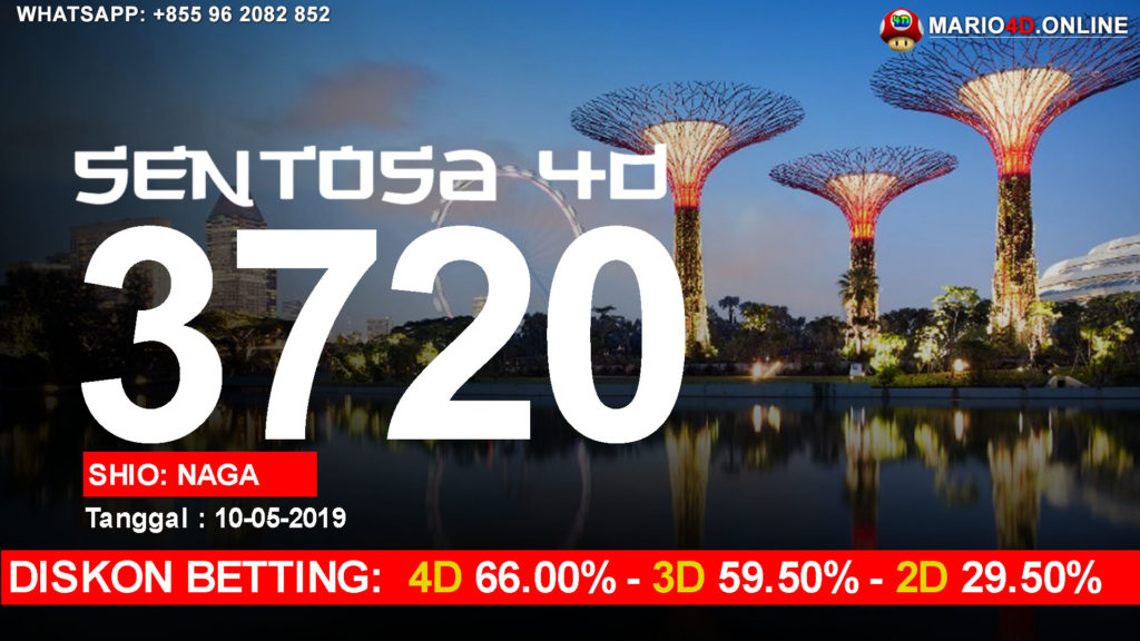 HASIL RESULT SENTOSA4D POOLS 10 MEI 2019