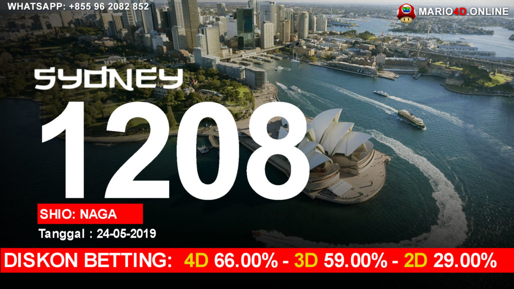 RESULT SYDNEY POOLS 24 MEI 2019