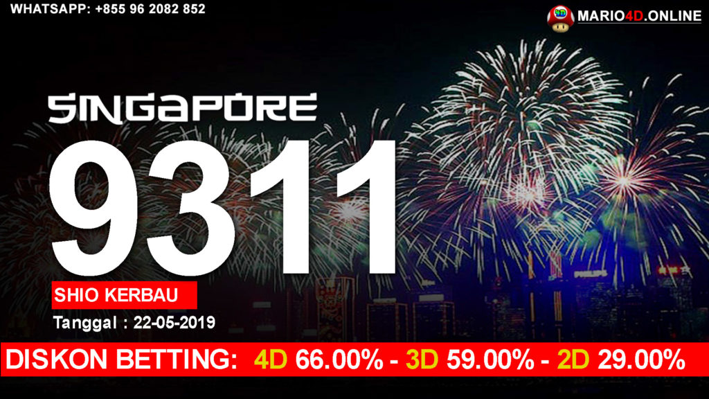 Result singapore pools 22 mei 2019