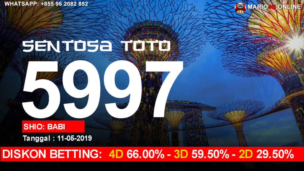 RESULT sentosa POOLS 11 MEI 2019