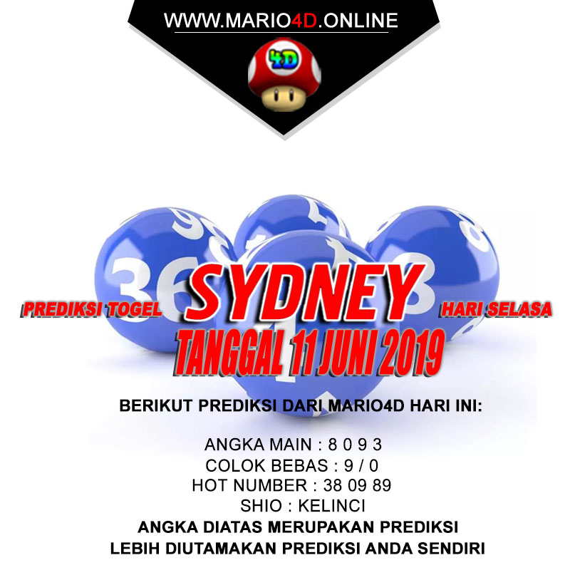 PREDIKSI SYDNEY POOLS 11 JUNI