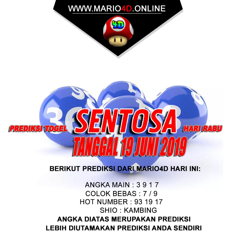 PREDIKSI SENTOSA POOLS 19 JUNI