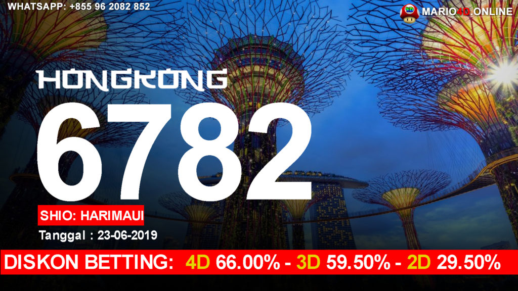 Result Hongkong Pools 23 Juni 2019