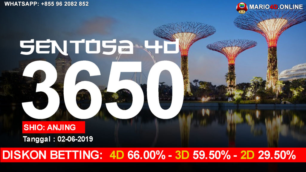 RESULT SENTOSA 4D POOLS 02 JUNI 2019