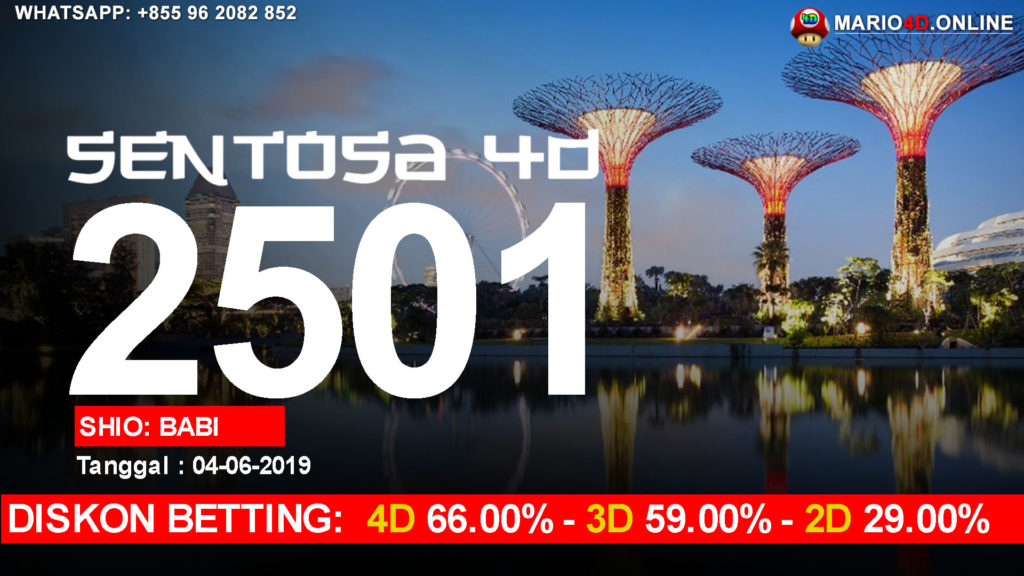 RESULT SENTOSA 4D POOLS 04 JUNI 2019