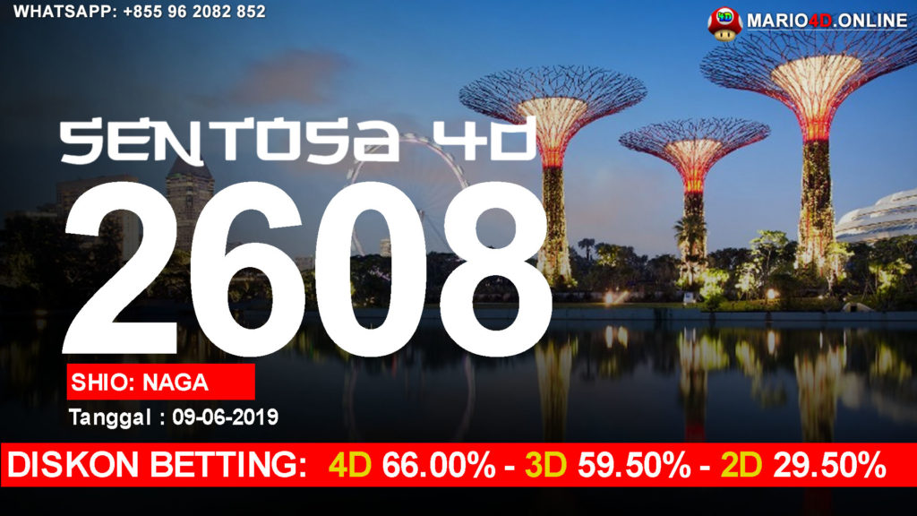 RESULT SENTOSA 4D POOLS 09 JUNI 2019