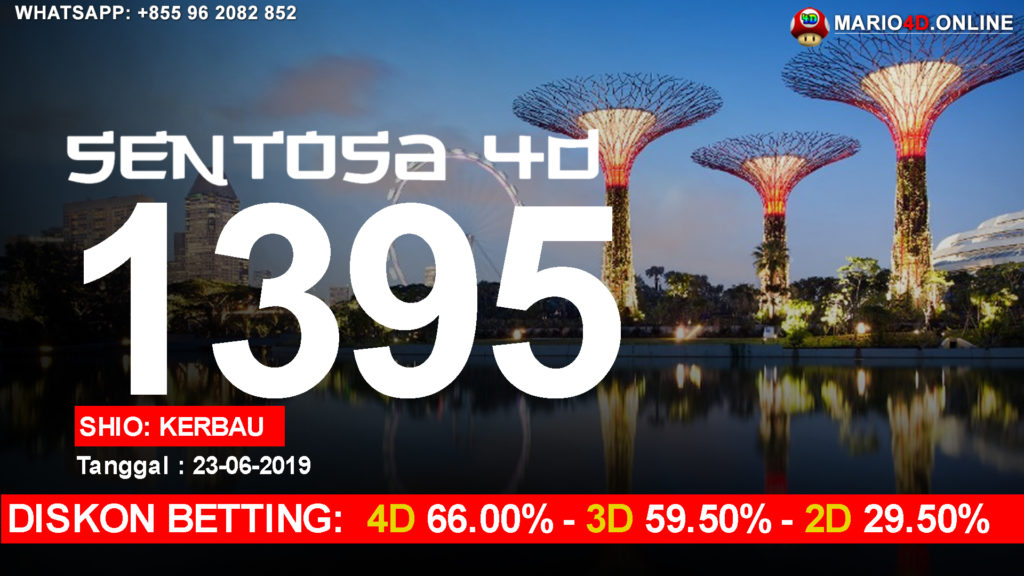 RESULT SENTOSA 4D POOLS 23 JUNI 2019