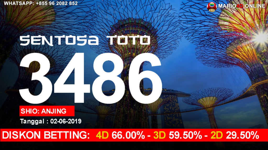 RESULT SENTOSA TOTO POOLS 02 JUNI 2019