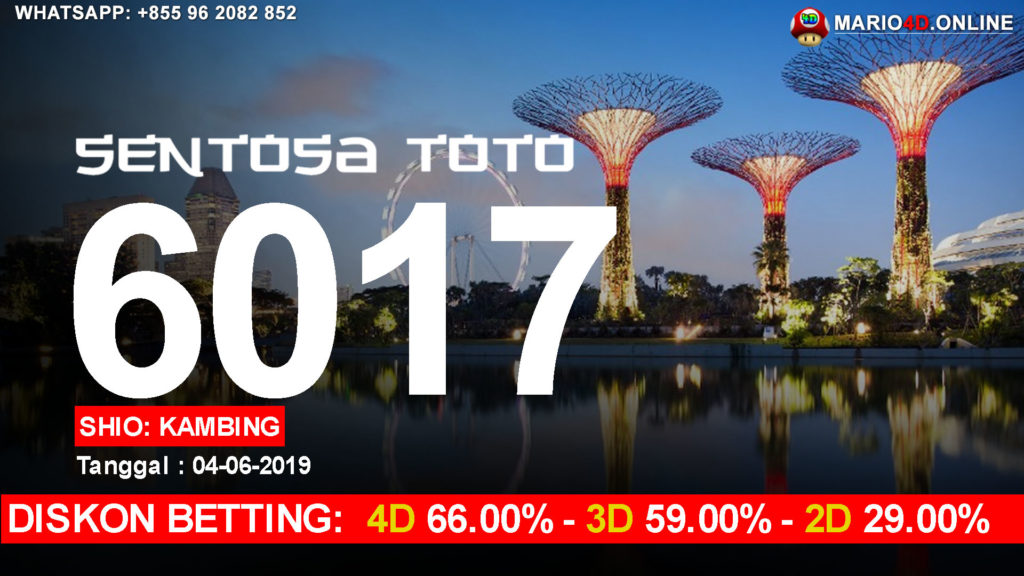 RESULT SENTOSA TOTO POOLS 04 JUNI 2019