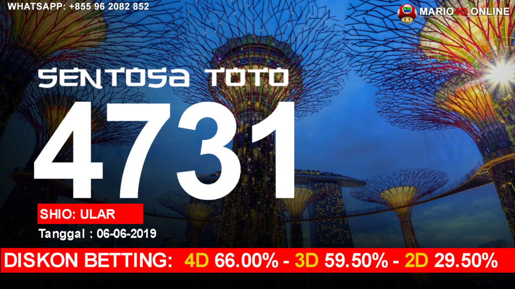 RESULT SENTOSA TOTO POOLS 06 JUNI 2019.