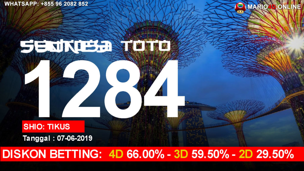 RESULT SENTOSA TOTO POOLS 07 JUNI 2019.