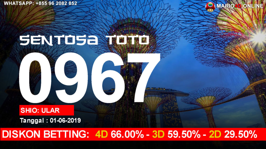 RESULT SENTOSA TOTO POOLS 01 JUNI 2019