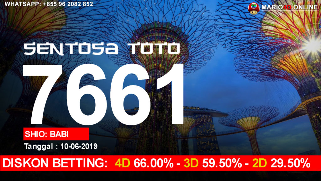 RESULT SENTOSA TOTO POOLS 10 JUNI 2019