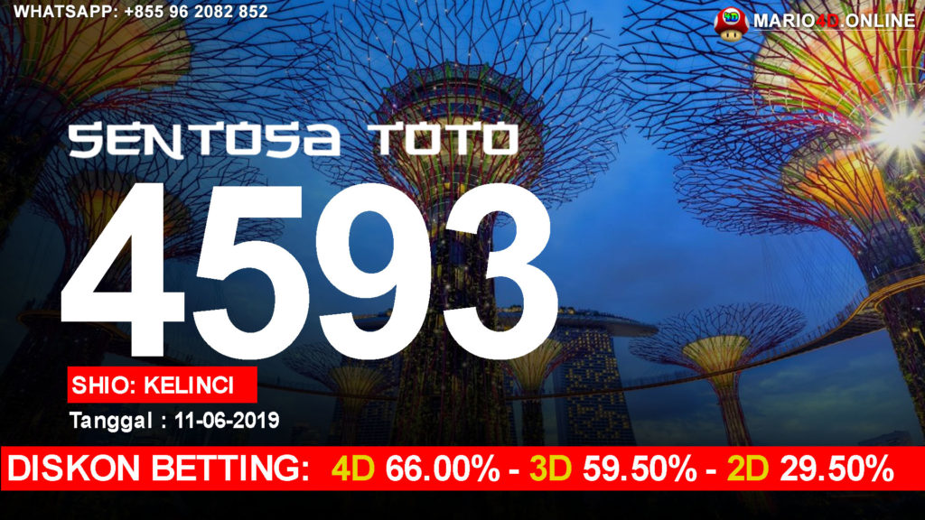 RESULT SENTOSA TOTO POOLS 11 JUNI 2019