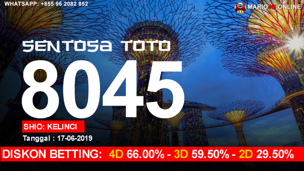 RESULT SENTOSA TOTO POOLS 17 JUNI 2019