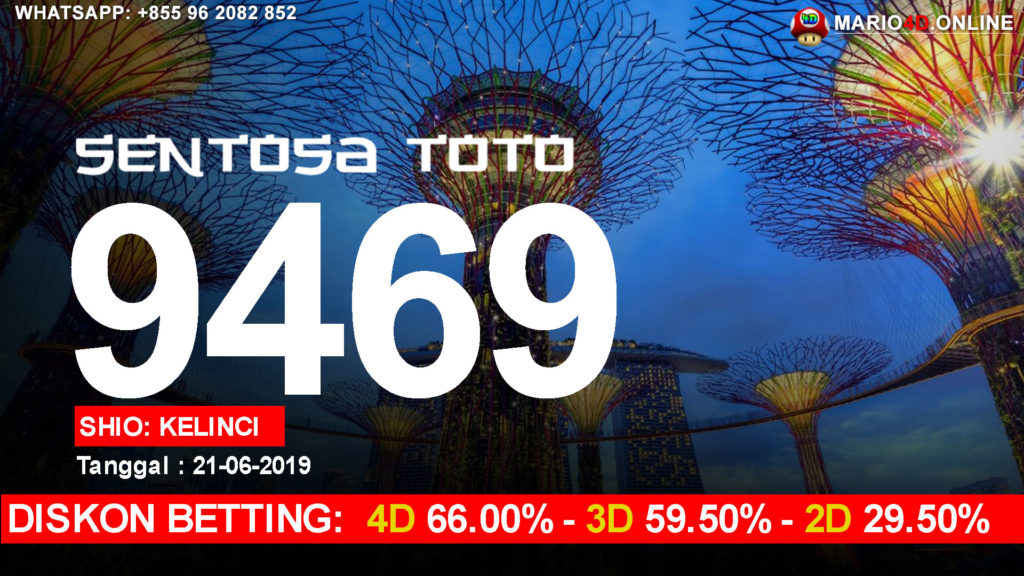 RESULT SENTOSA TOTO POOLS 21 JUNI 2019